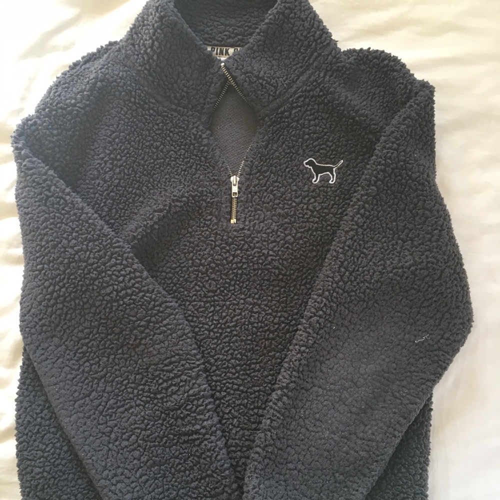 -SOLD- victoria’s secret sherpa quarter zip